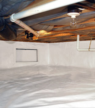 A complete crawl space repair system in Laurel