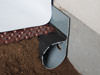 French Drain or Drain Tile system installed in a Mississippi crawl space