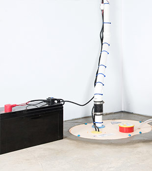 A sump pump installed in Ridgeland by CleanSpace of Central Mississippi
