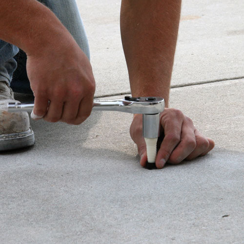 PolyLevel step 2: installing injection ports