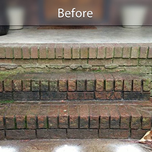 Sunken front stoop in Jackson