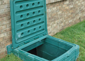 lockable crawl space access door installed in New Orleans