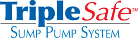 Sump pump system logo for our TripleSafe™, available in areas like Wesson